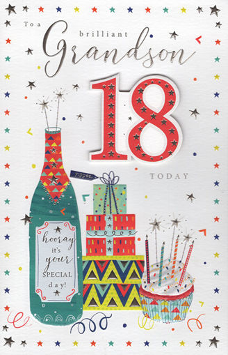 Picture of 18 TODAY BIRTHDAY CARD GRANDSON